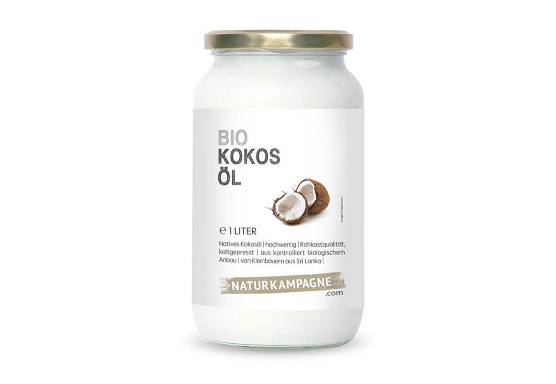 BIO-Kokosöl - 1L- naturbelassen, kaltgepresst, hochwertig / Naturkampagne