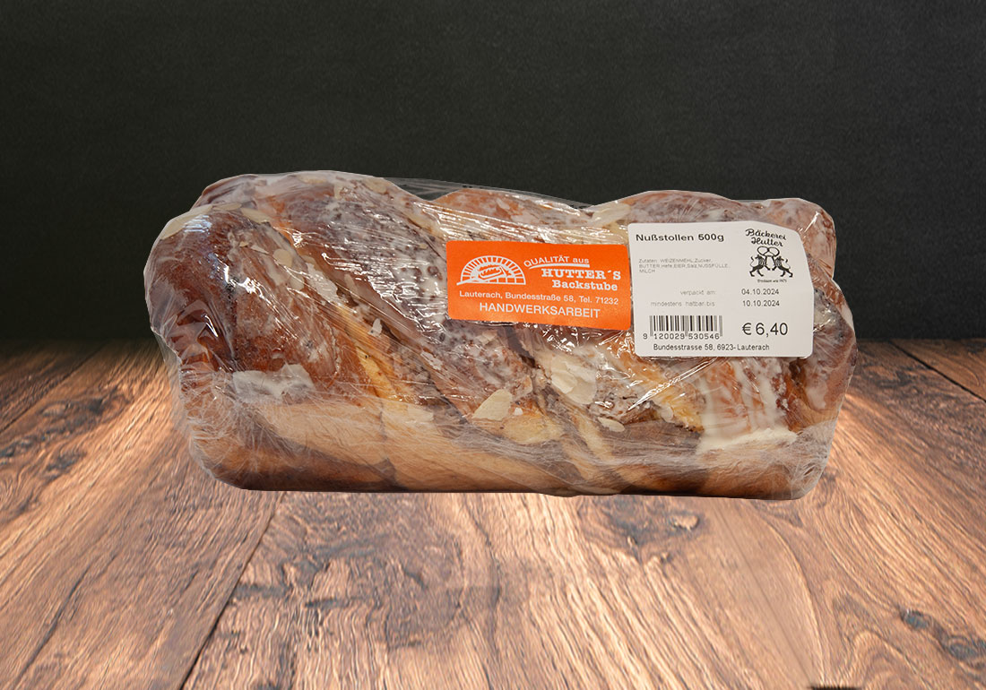 Nußstollen 500g / Bäckerei Hutter