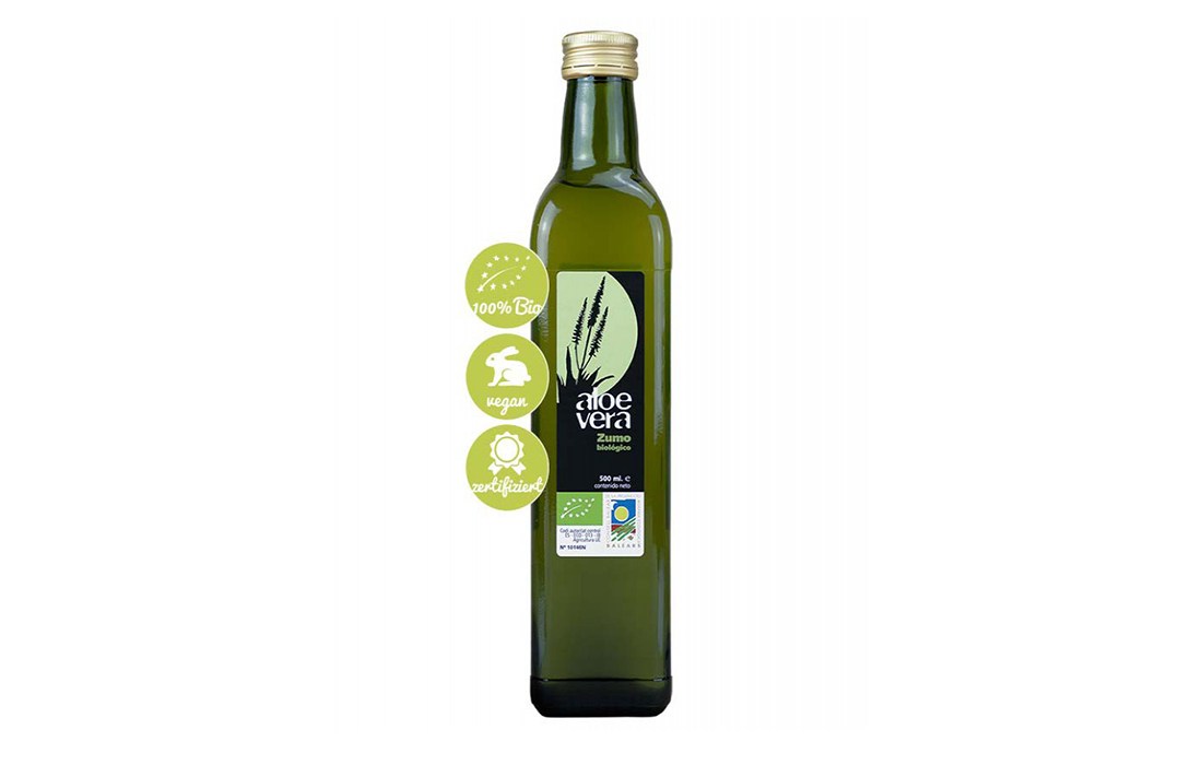 Bio Aloe Vera Direktsaft - 500 ml von der BIO Farm Mallorca